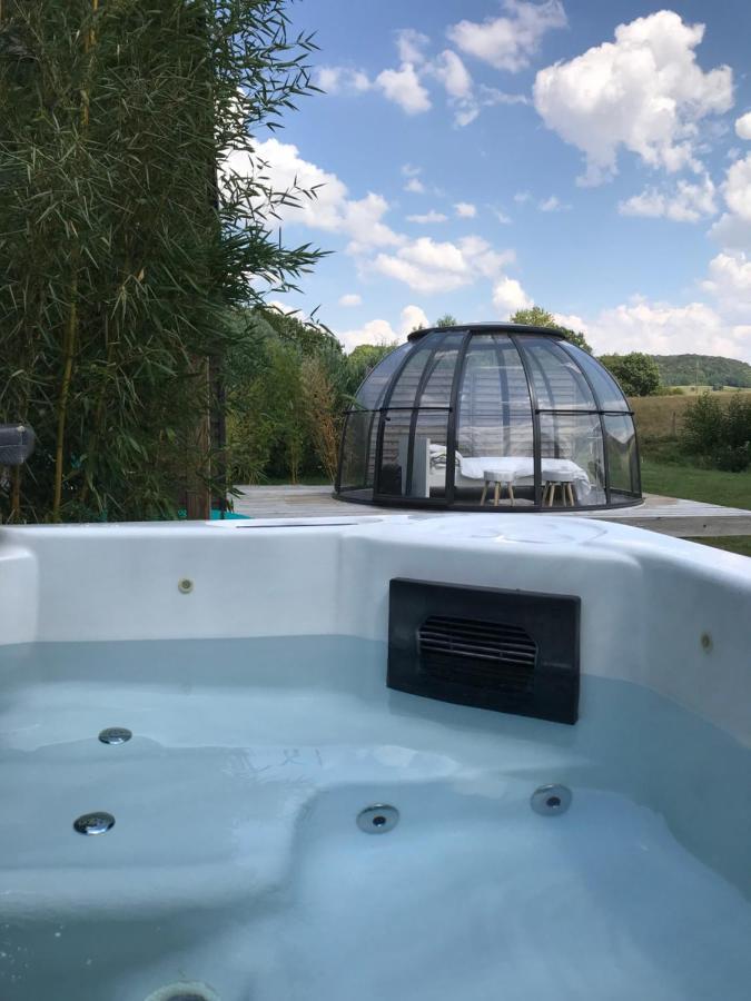 Les Nuits Insolites De La Mothe - Hebergement En Bulle Ou Tiny House Avec Spa Privatif Outremecourt Ngoại thất bức ảnh