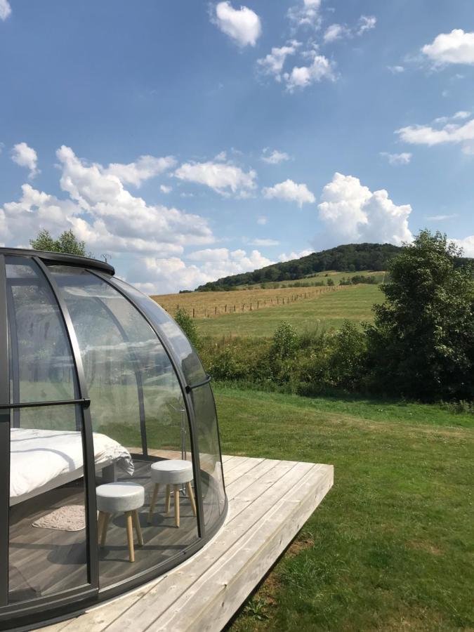 Les Nuits Insolites De La Mothe - Hebergement En Bulle Ou Tiny House Avec Spa Privatif Outremecourt Ngoại thất bức ảnh